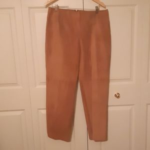 DANIER suede brown ladies pants with details